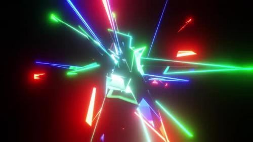 Videohive - An Abstraction Flickering With Neon HD ProRes - 33101216 - 33101216