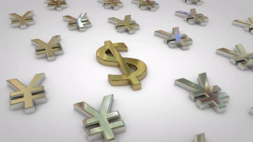 Videohive - Yuan USD Currency Symbols - 23856285 - 23856285