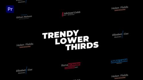 Videohive - Trendy Lower Thirds MOGRT - 33122863 - 33122863