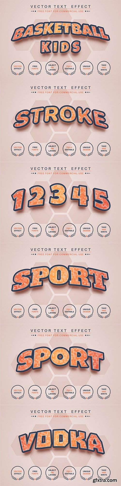 Basketball kids - editable text effect, font style