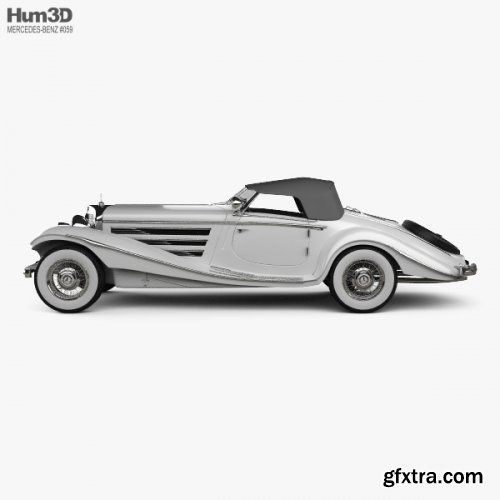 Mercedes-Benz 500K Special Roadster 1936 3D model