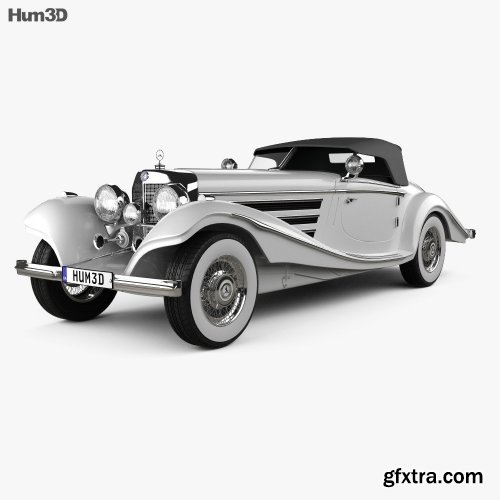 Mercedes-Benz 500K Special Roadster 1936 3D model