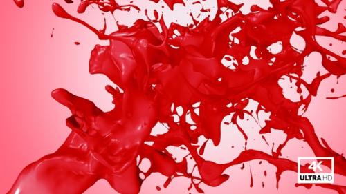 Videohive - Red Paint Jet Stream Splash V1 - 33108154 - 33108154