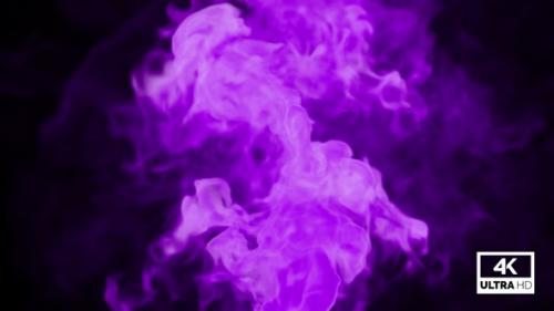 Videohive - Realistic Purple Smoke Rising - 33108160 - 33108160