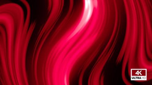 Videohive - Abstract Twisted Red Color Trendy Liquid Wavy Background Seamless Looped - 33108390 - 33108390