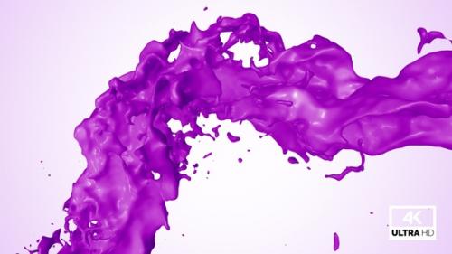 Videohive - Twisted Purple Paint Splash V6 - 33108563 - 33108563