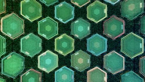 Videohive - Slowly blinking hexagon figures - 33108867 - 33108867