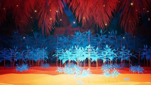 Videohive - Colorful Glowing Light Forest - 33108914 - 33108914