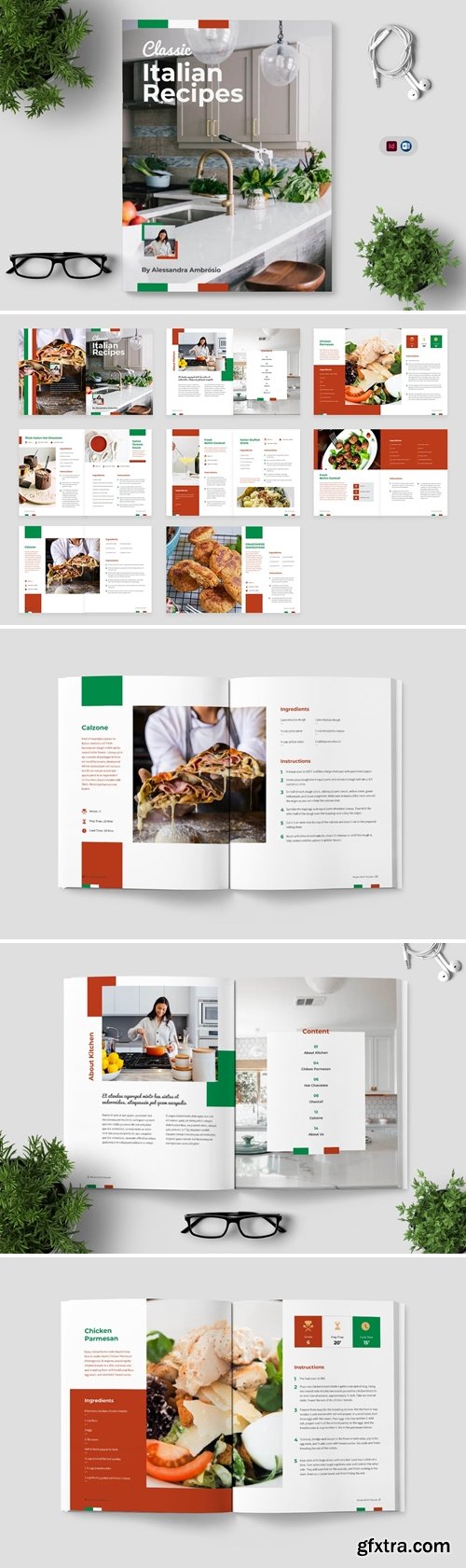 Italian Recipe Book Template