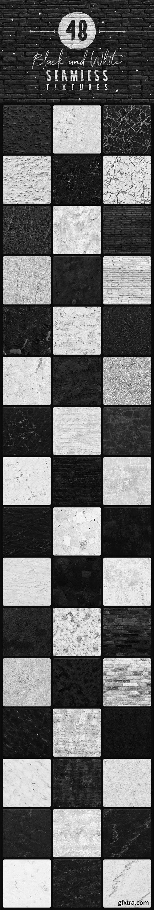 48 B/W Seamless Textures Collection