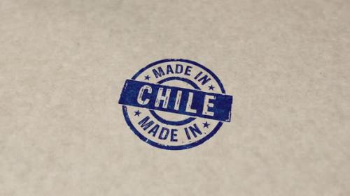 Videohive - Made in Chile stamp and stamping - 33111086 - 33111086