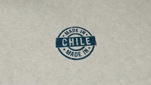 Videohive - Made in Chile stamp and stamping loop - 33111537 - 33111537