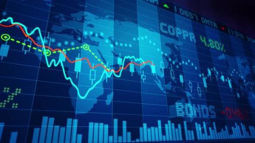 Videohive - Financial Data Flooding Graph - 33112809 - 33112809