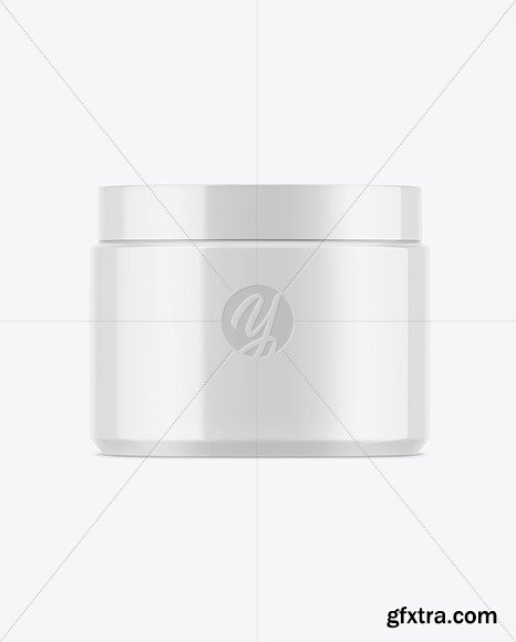 Glossy Cosmetic Jar Mockup 86369