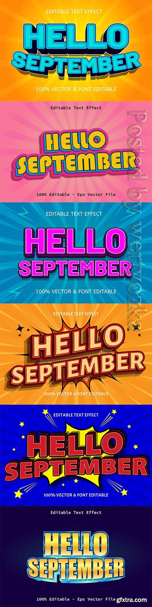 Hello september editable text effect vol 11