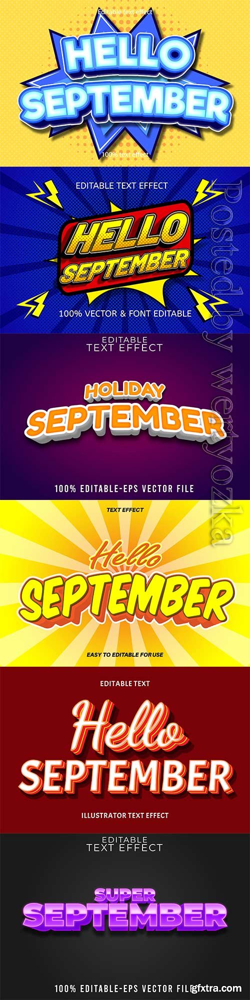 Hello september editable text effect vol 9