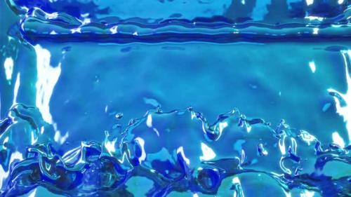 Videohive - Filling the frame with water or liquid in slow motion. Alpha - 33116690 - 33116690