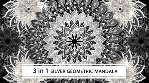 Videohive - Silver Geometric Mandala - 33124016 - 33124016