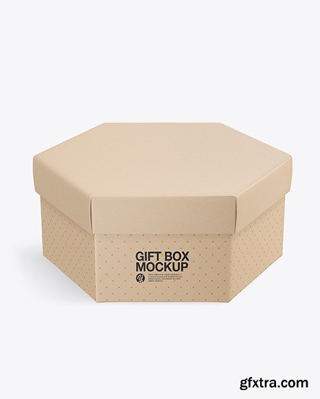 Kraft Gift Box Mockup 86273