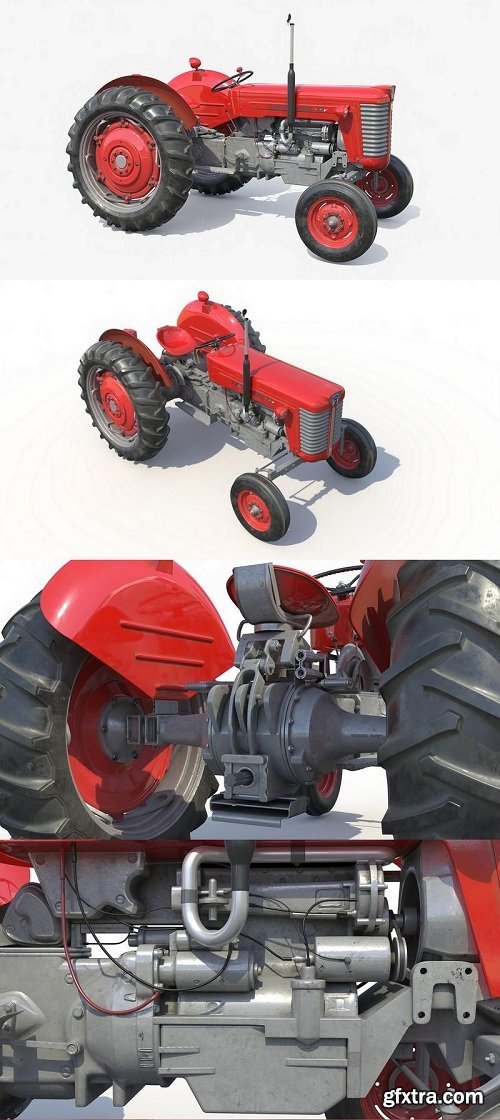 Massey Ferguson 65 Tractor 3d model