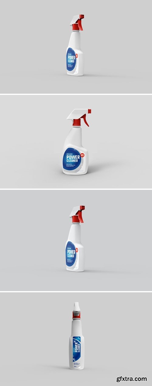 Cleaner Spray Bottle Mockup