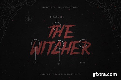 Bloody Witch Scary Horror Font