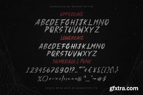 Bloody Witch Scary Horror Font