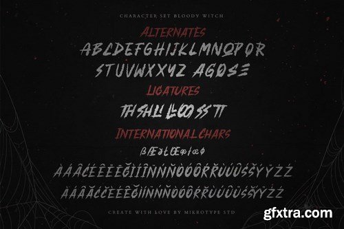 Bloody Witch Scary Horror Font