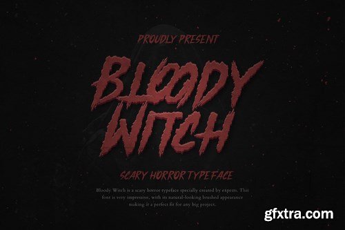 Bloody Witch Scary Horror Font