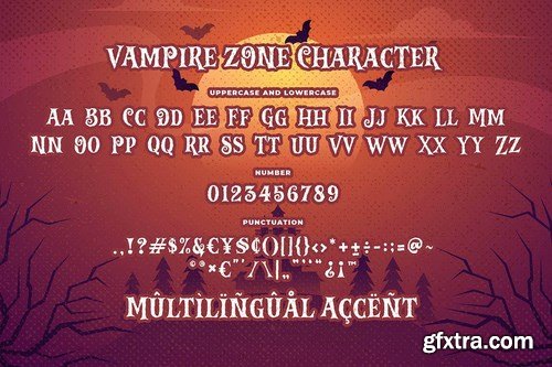 Vampire Zone a Horror Spooky Scary Halloween Font