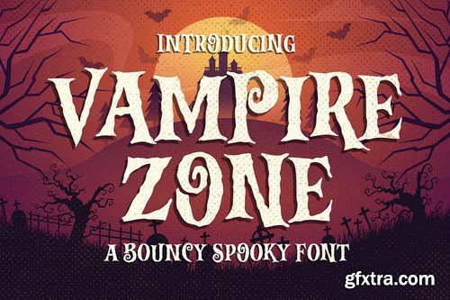 Vampire Zone a Horror Spooky Scary Halloween Font