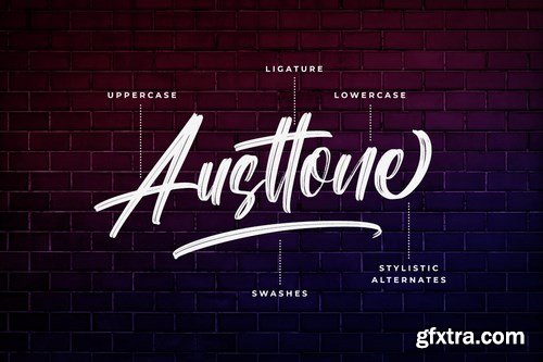 Austtone - Brush Font