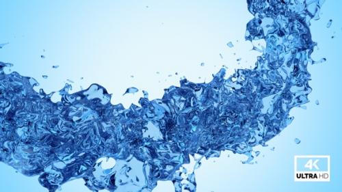 Videohive - Twisted Blue Water Splash V6 - 33096119 - 33096119