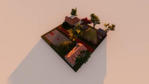 Videohive - Isometric housing in the countryside - 33098669 - 33098669