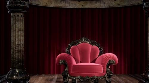 Videohive - Luxurious Theater Curtain Stage with Chair - 33099291 - 33099291