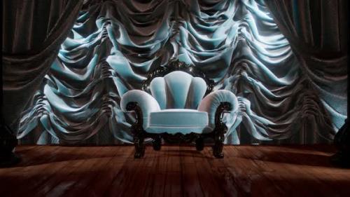 Videohive - Luxurious Theater Curtain Stage with Chair - 33099298 - 33099298