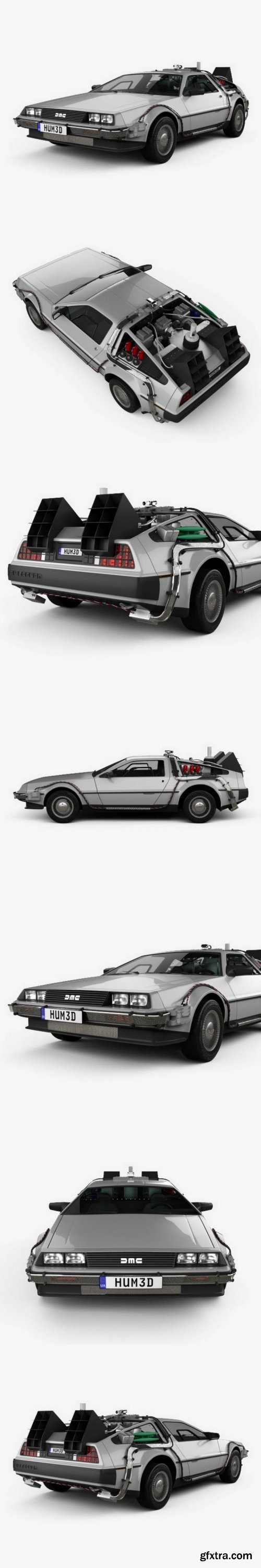 DeLorean DMC-12 BTTF II 1981 3D Model