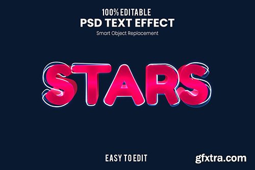 Stars - Fun 3d Text Effect