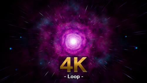 Videohive - Move In To Purple Pink Nebula Space 4K Loop - 33120865 - 33120865