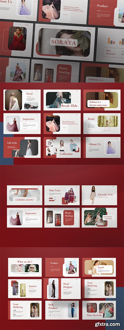 Soraya Minimal Powerpoint, Keynote and Google Slides Template 