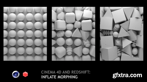 Cinema 4D (R20+) and Redshift: Inflate Morphing