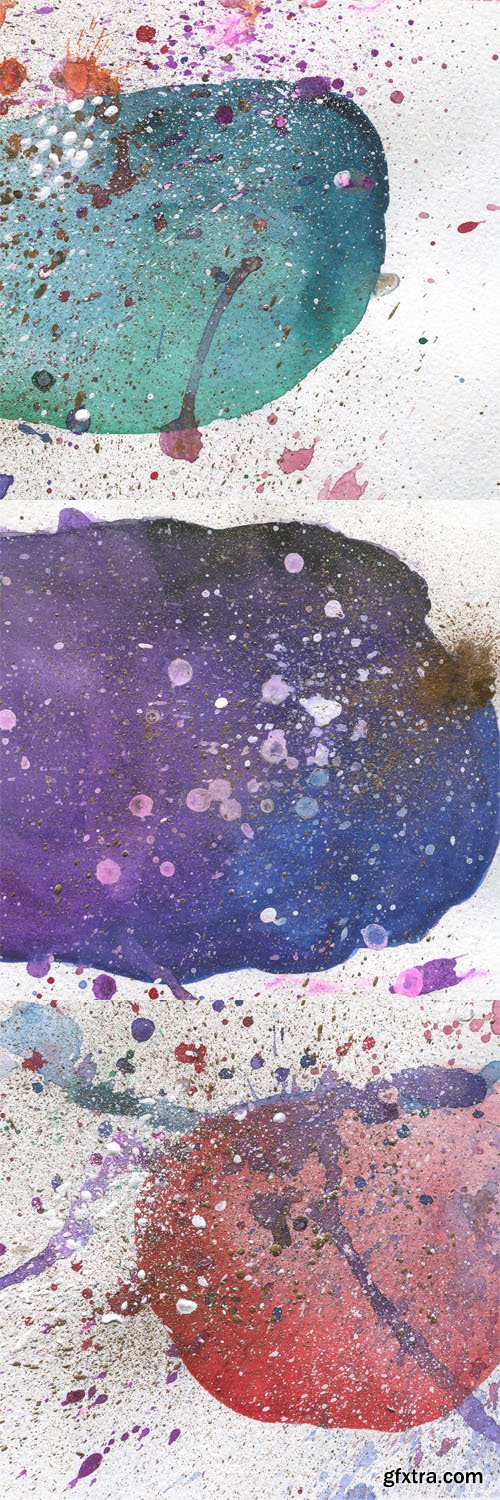 Abstract Watercolor Backgrounds Collection