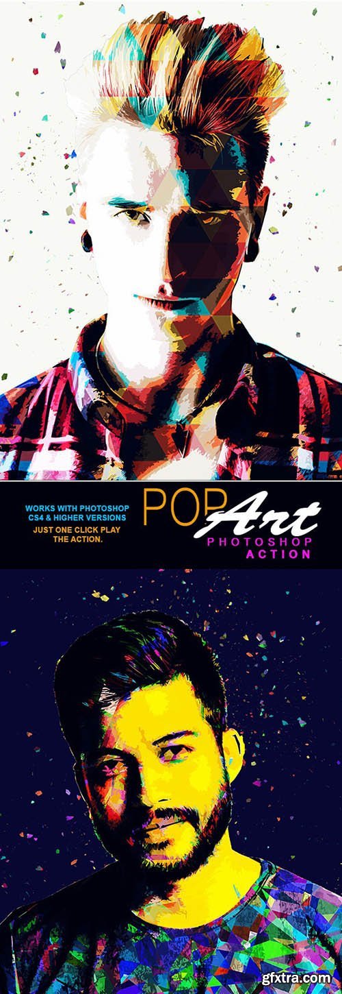 GraphicRiver - Pop Art Photoshop Action 26433420