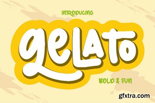 Gelato Bold & Fun Font