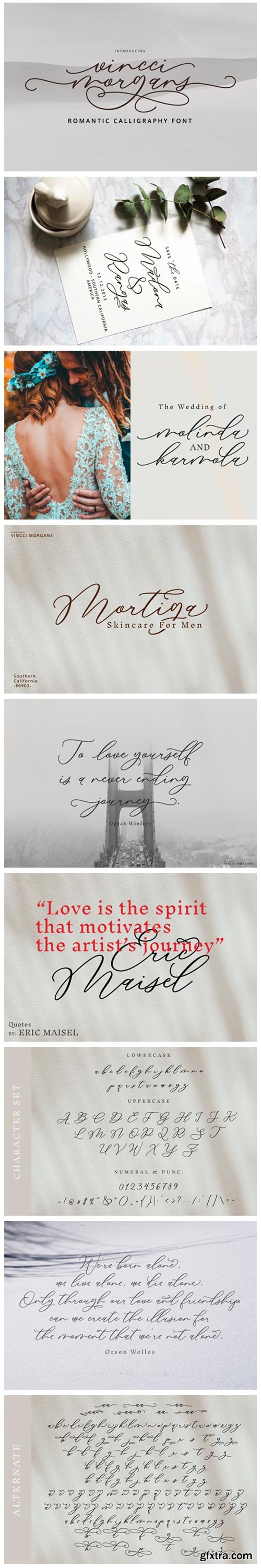 Vincci Morgans Script Font