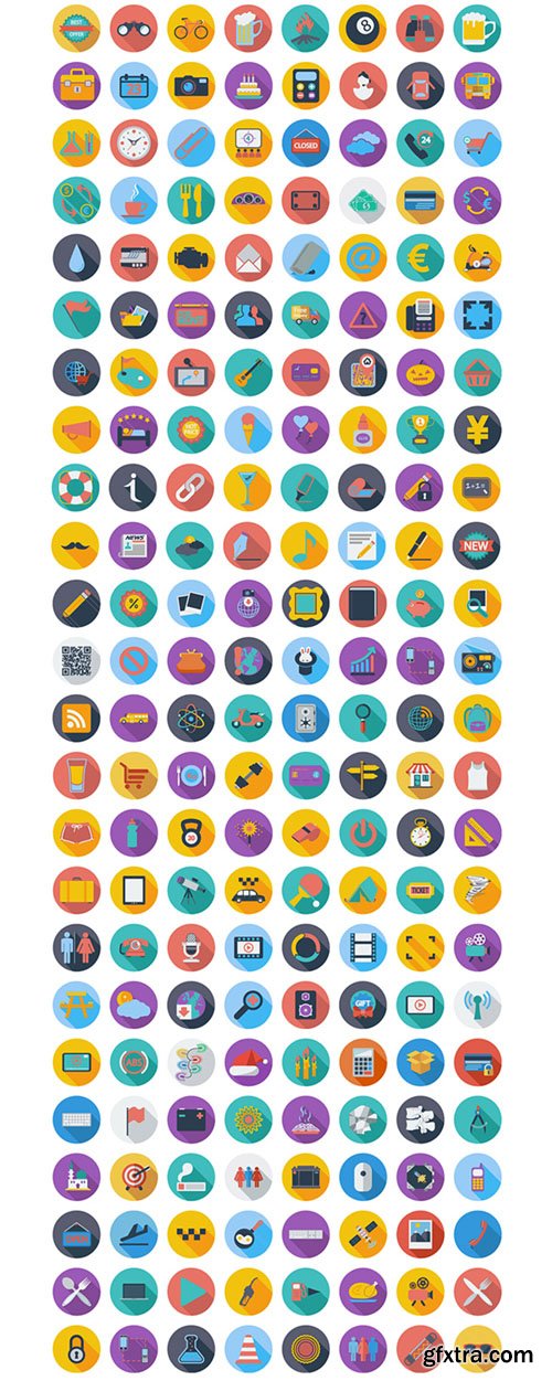 400 Flat Icons for Web & Graphic Designers (for Illustrator)