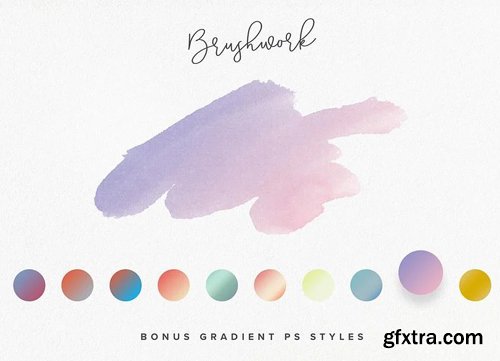 10 Gradient Photoshop Styles for Overlaying Painting Shapes