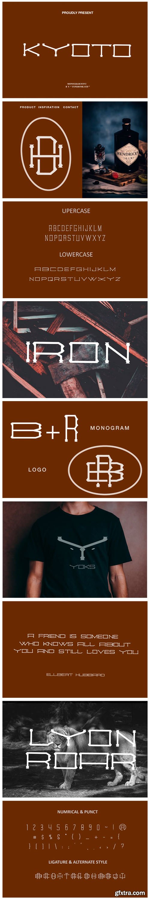 Kyoto Monogram Font