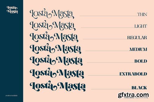 CM - Losta Masta - Playful Serif Family 4752253