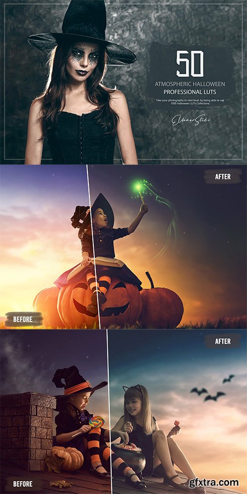 50 Atmospheric Halloween LUTs and Presets Pack